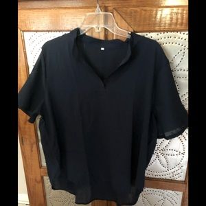 Never worn thin dark blue blouse